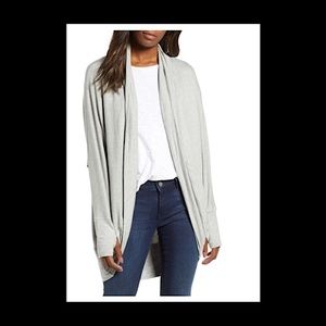 NWT CASLON Off Duty Knit Cardigan - Size XS - Grey Heather